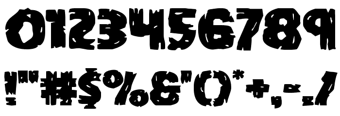 Dokter Monstro Expanded Font OTHER CHARS