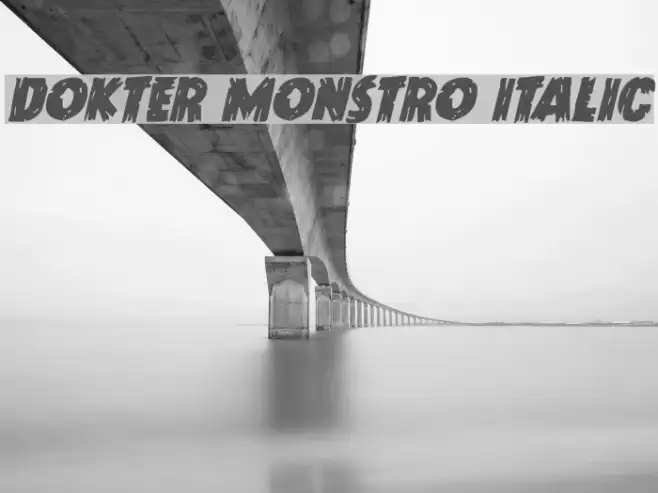 Dokter Monstro Italic Example 1