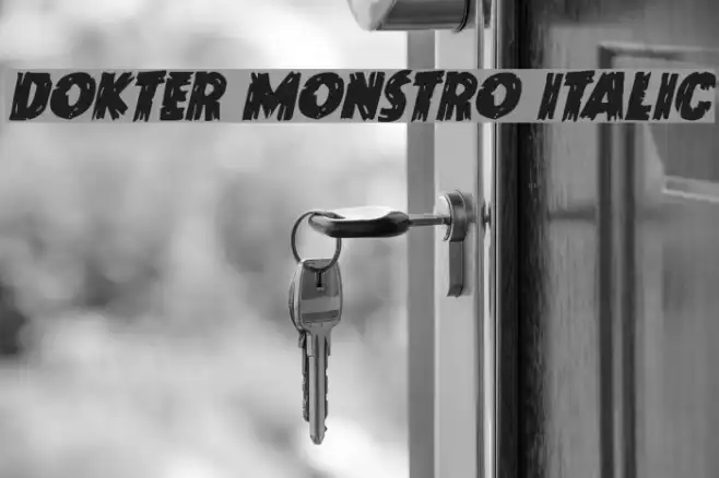 Dokter Monstro Italic Example 3