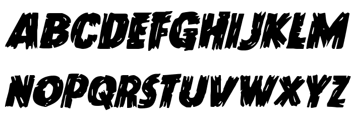 Dokter Monstro Italic Font LOWERCASE