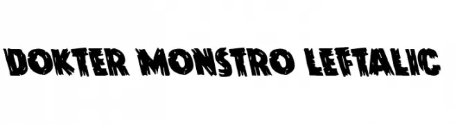 Dokter Monstro Leftalic  Frei Schriftart Herunterladen