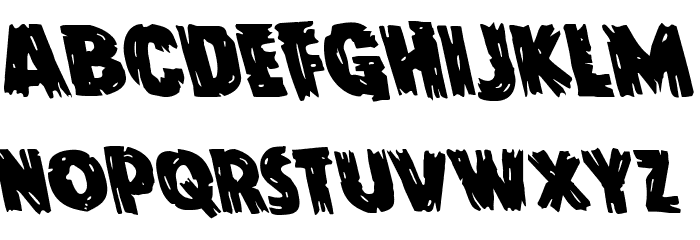 Dokter Monstro Leftalic Font LOWERCASE