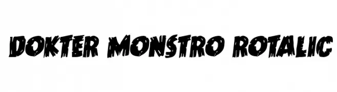 Dokter Monstro Rotalic  Frei Schriftart Herunterladen
