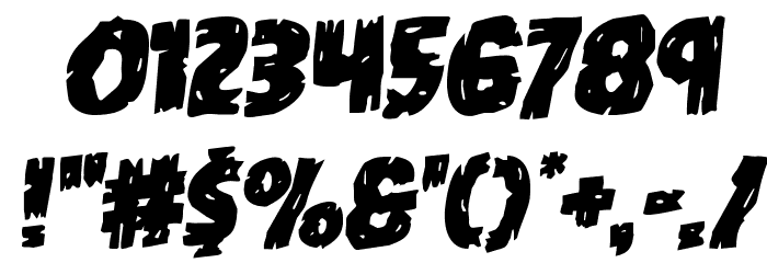 Dokter Monstro Rotalic Font OTHER CHARS