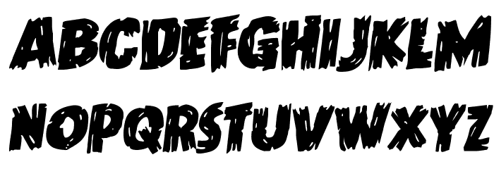 Dokter Monstro Rotalic Font LOWERCASE