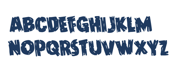 Dokter Monstro Rotated Lowercase