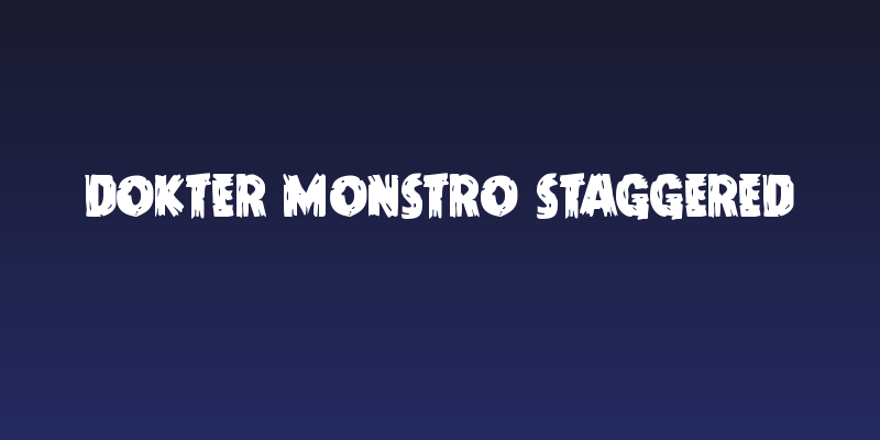 Dokter Monstro Staggered Social Header