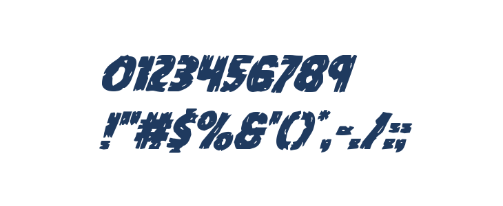 Dokter Monstro Super-Italic Other Characters