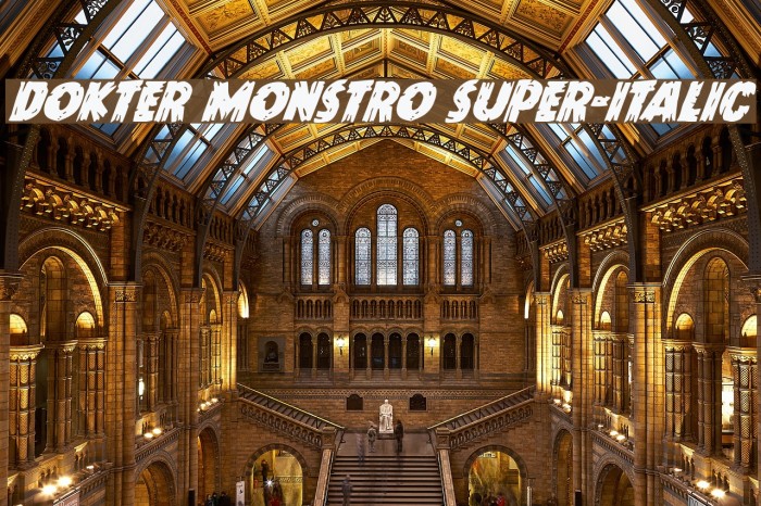 Dokter Monstro Super-Italic Example 1