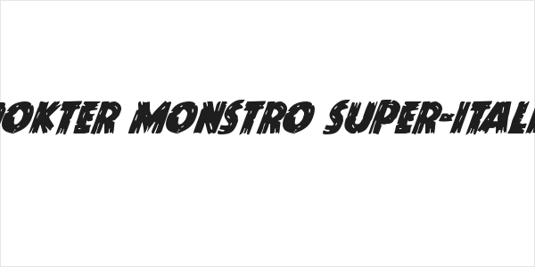 Dokter Monstro Super-Italic Logo