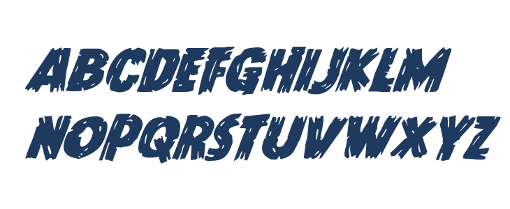 Dokter Monstro Super-Italic Lowercase