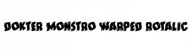 Dokter Monstro Warped Rotalic  تنزيل الخطوط
