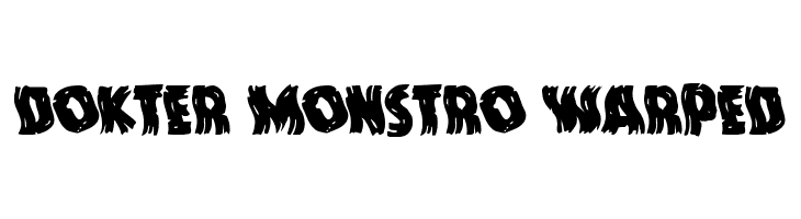 Dokter Monstro Warped  Frei Schriftart Herunterladen