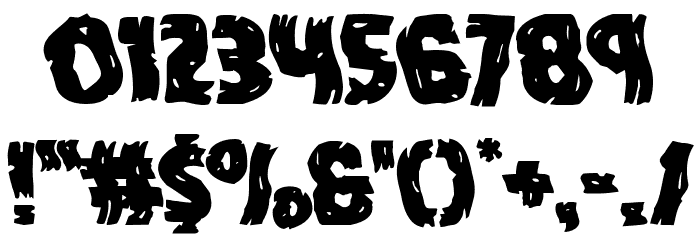 Dokter Monstro Warped Font OTHER CHARS