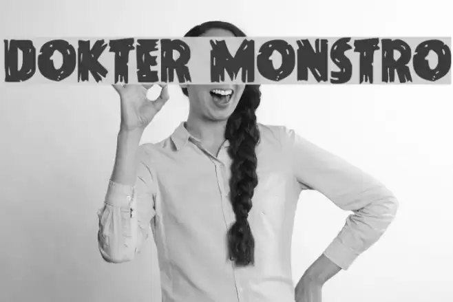 Dokter Monstro Font examples