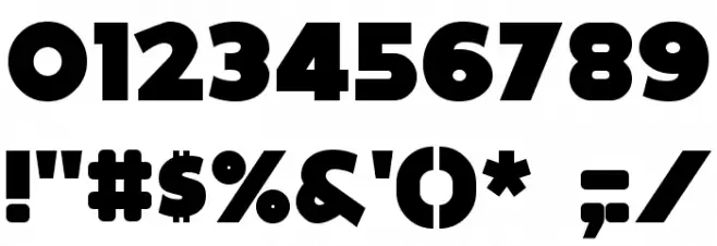 Dokyo Font Alte caractere