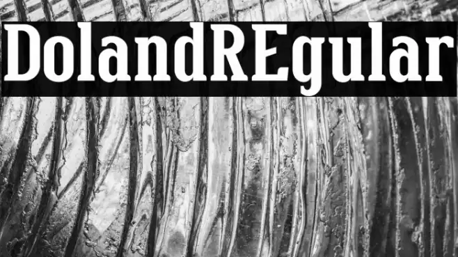 DolandREgular Font examples