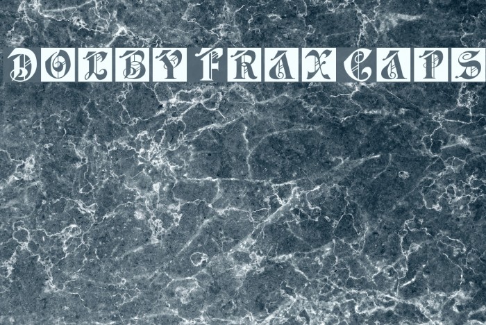 DolbyFraxCaps Font examples