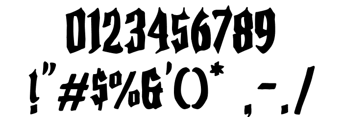 Dolce Inferno Font OTHER CHARS
