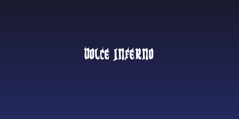 Dolce Inferno Social Header