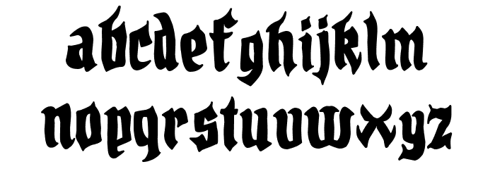 Dolce Inferno Font LOWERCASE