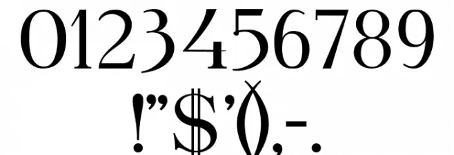 Dolce Regular Font OTHER CHARS