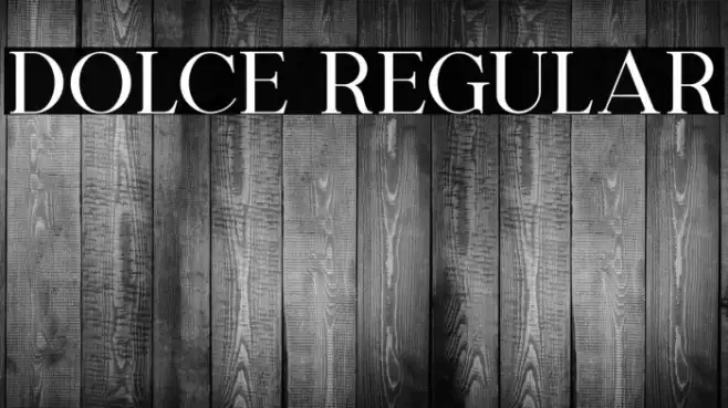 Dolce Regular Example 1
