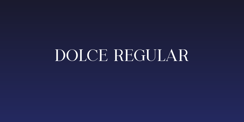 Dolce Regular Social Header