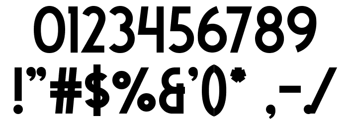 Dolce Vita Heavy Bold Font OTHER CHARS