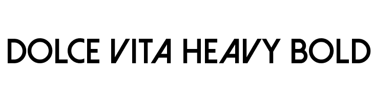 Dolce Vita Heavy Bold  免费字体下载