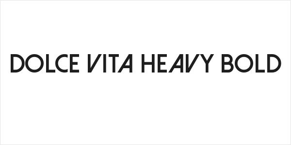 Dolce Vita Heavy Bold Logo