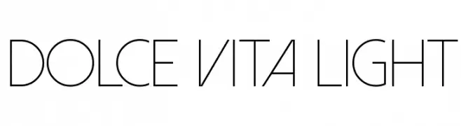 Dolce Vita Light  Frei Schriftart Herunterladen