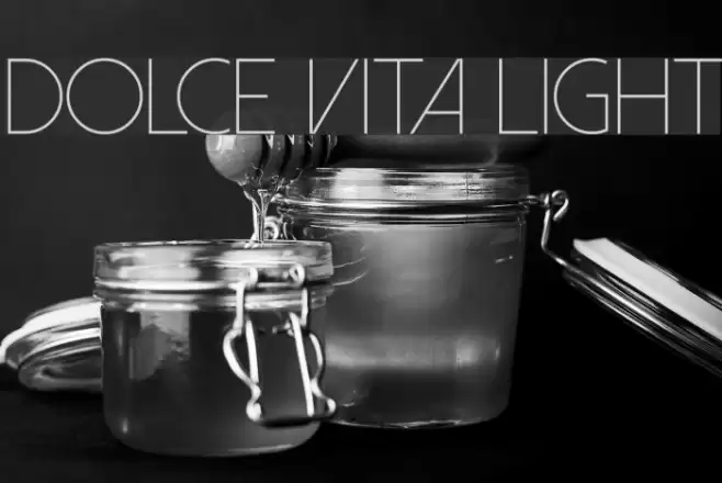 Dolce Vita Light Font examples