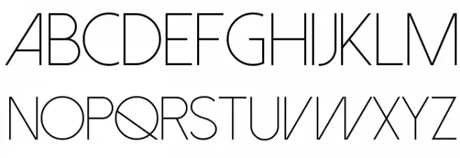 Dolce Vita Light 字体 大写