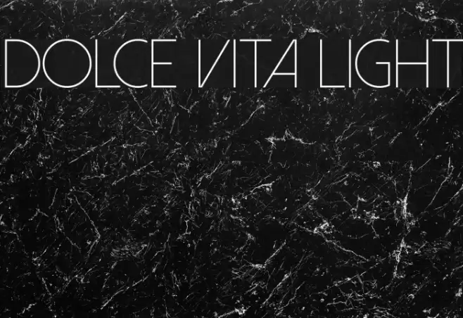 Dolce Vita Light Font examples