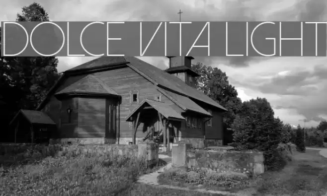 Dolce Vita Light Font examples