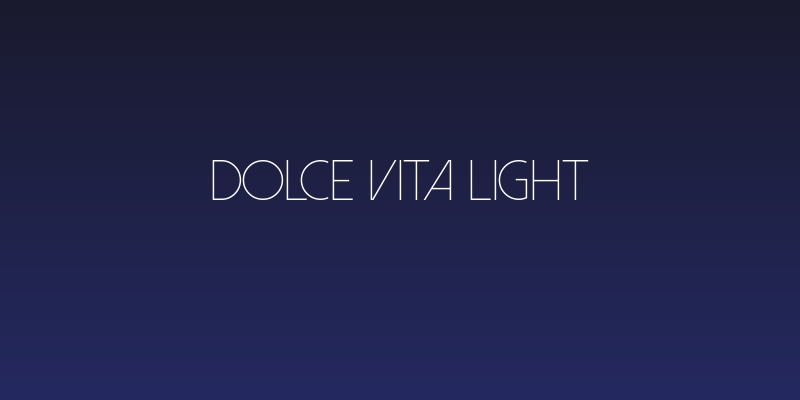 Dolce Vita Light Social Header