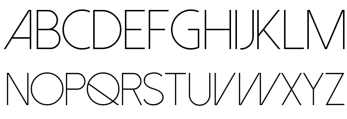Dolce Vita Light Font LOWERCASE