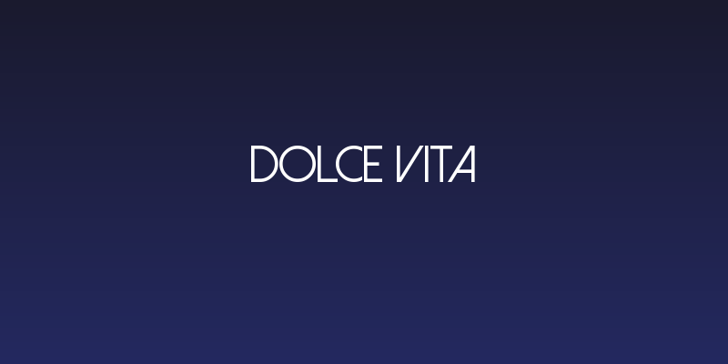Dolce Vita Social Header