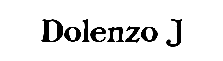 Dolenzo J  フリーフォントのダウンロード