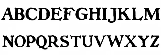 Dolenzo J Schriftart Groß