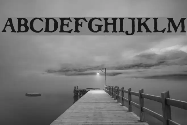 Dolenzo J Font examples