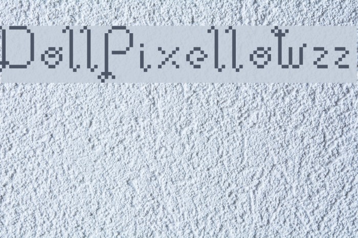 DollPixellowzz Font examples