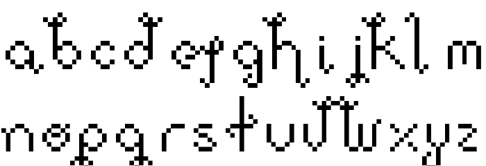 DollPixellowzz Font LOWERCASE