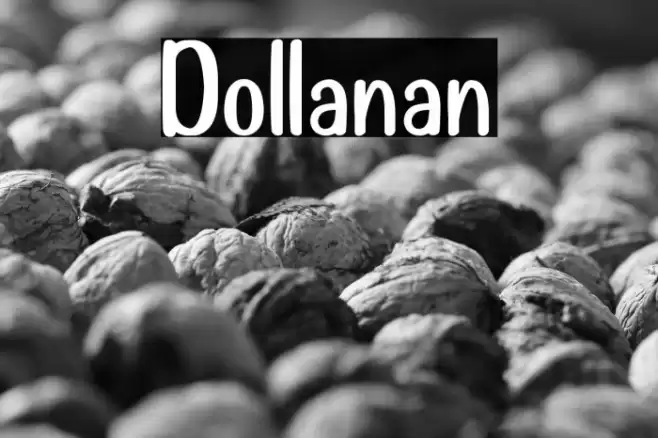 Dollanan Font examples