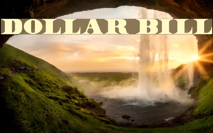Dollar Bill Font examples