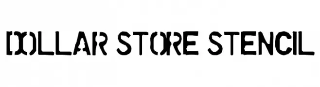 Dollar Store Stencil  Скачать бесплатные шрифты