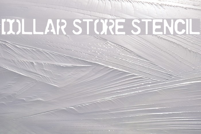 Dollar Store Stencil Font examples
