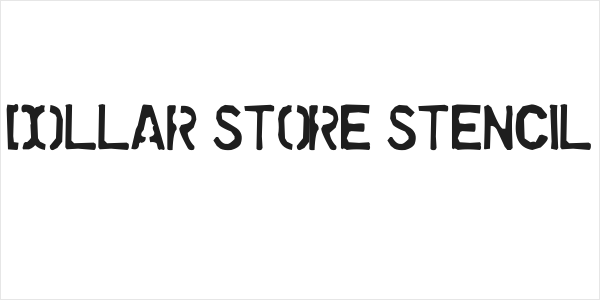 Dollar Store Stencil Logo