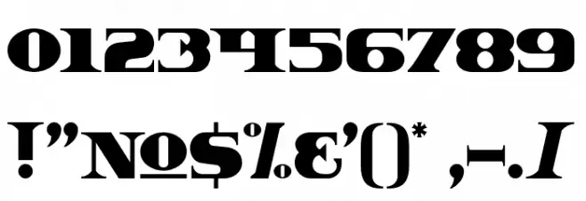 DollarBill Font OTHER CHARS